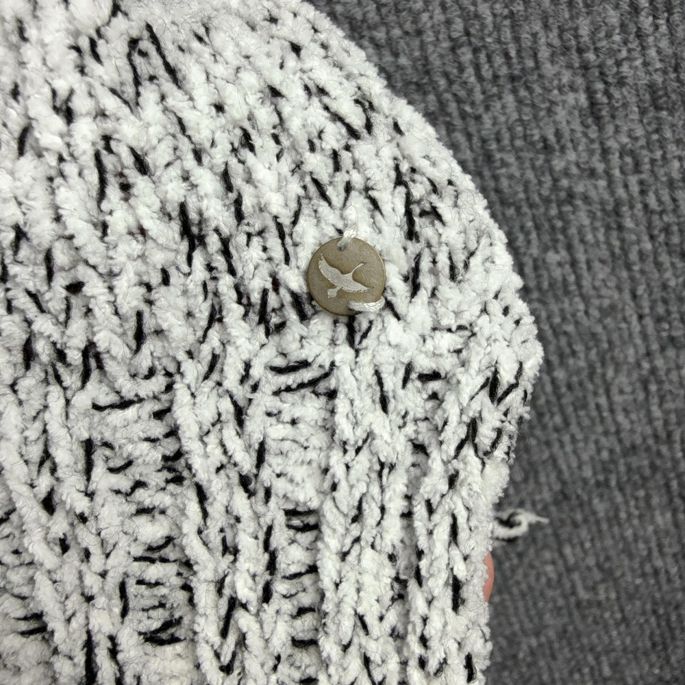 Eddie Bauer Sweater Womens Petite PL Gray Cowl Neck Tunic Chunky Knit Pullover - Picture 6 of 11